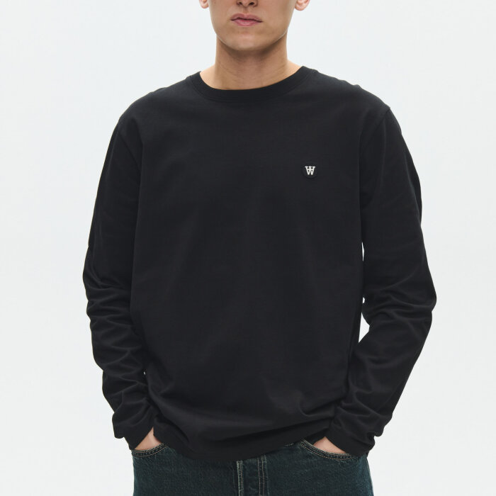 Double A by Wood Wood - Wood Wood - Ace LS tee | T-shirt Black Beauty
