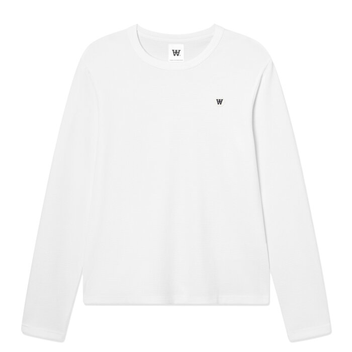 Double A by Wood Wood - Wood Wood - Ace LS tee | T-shirt Bright White