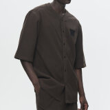 Double A by Wood Wood - Wood Wood - WWHardy shirt | K/Æ Skjorte Licorice Double A by Wood Wood - Wood Wood - WWHardy shirt | K/Æ Skjorte Licorice