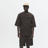 Double A by Wood Wood - Wood Wood - WWHardy shirt | K/Æ Skjorte Licorice Double A by Wood Wood - Wood Wood - WWHardy shirt | K/Æ Skjorte Licorice