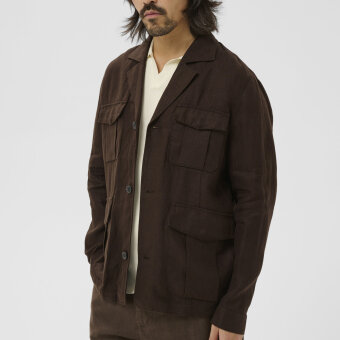 Matinique - Matinique - MaDrakes | Overshirt Choco Brown