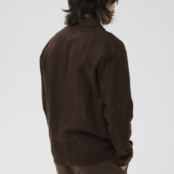 Matinique - Matinique - MaDrakes | Overshirt Choco Brown