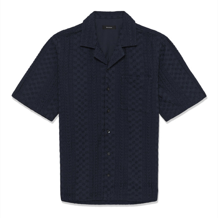 Matinique - Matinique - Klampo shirt ss | K/Æ Skjorte Dark Navy
