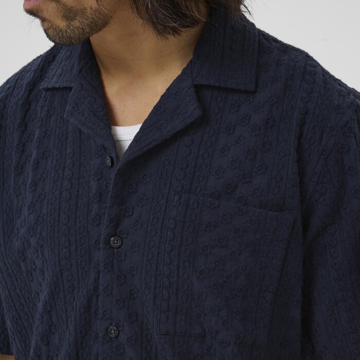 Matinique - Matinique - Klampo shirt ss | K/Æ Skjorte Dark Navy