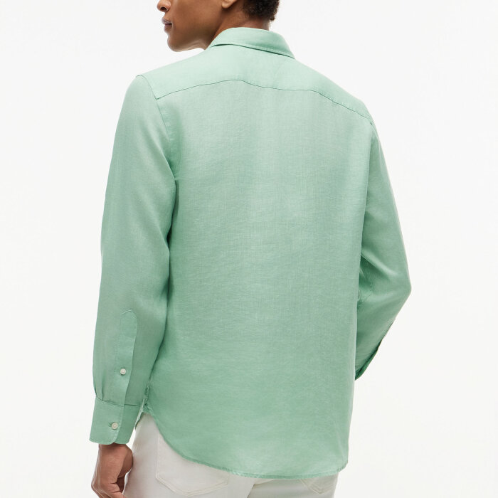 Tommy Hilfiger  - Tommy Hilfiger - Piece dye linen shirt | Hørskjorte Cut Grass