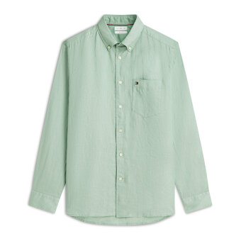 Tommy Hilfiger  - Tommy Hilfiger - Piece dye linen shirt | Hørskjorte Cut Grass