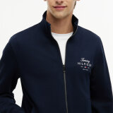 Tommy Hilfiger - Tommy Hilfoger - Script stack stand collar | Cardigan Desert Sky Tommy Hilfiger - Tommy Hilfoger - Script stack stand collar | Cardigan Desert Sky