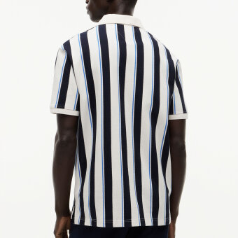 Tommy Hilfiger  - Tommy Hilfiger - V neck crepe classic polo | Polo T-shirt Ivory petal