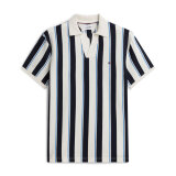 Tommy Hilfiger - Tommy Hilfiger - V neck crepe classic polo | Polo T-shirt Ivory petal Tommy Hilfiger - Tommy Hilfiger - V neck crepe classic polo | Polo T-shirt Ivory petal