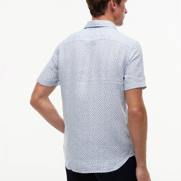 Tommy Hilfiger  - Tommy Hilfiger - Linen sailing print shirt | K/Æ Skjorte Breezy Blue