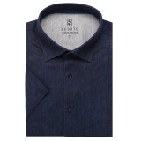 Desoto - Desoto - 92832 537 | K/Æ Jersey Skjorte Dark Blue Denim Desoto - Desoto - 92832 537 | K/Æ Jersey Skjorte Dark Blue Denim