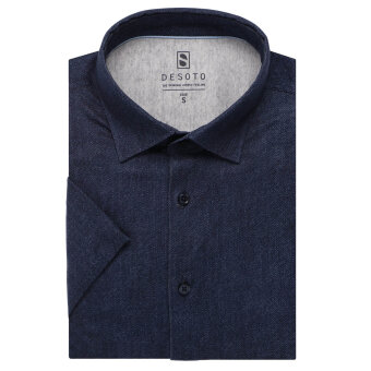 Desoto - Desoto - 92832 537 | K/Æ Jersey Skjorte Dark Blue Denim