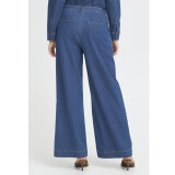 Pulz Jeans ( Dame ) - PULZ - PZBOBBIE PANT | BUKSER 200005 MEDIUM BLUE DENIM Pulz Jeans ( Dame ) - PULZ - PZBOBBIE PANT | BUKSER 200005 MEDIUM BLUE DENIM
