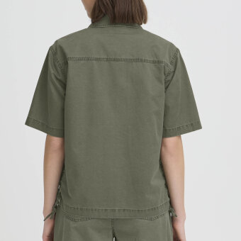 Pulz Jeans ( Dame )  - PULZ - PZCAMMA SHIRT | SKJORTE AGAVE GREEN