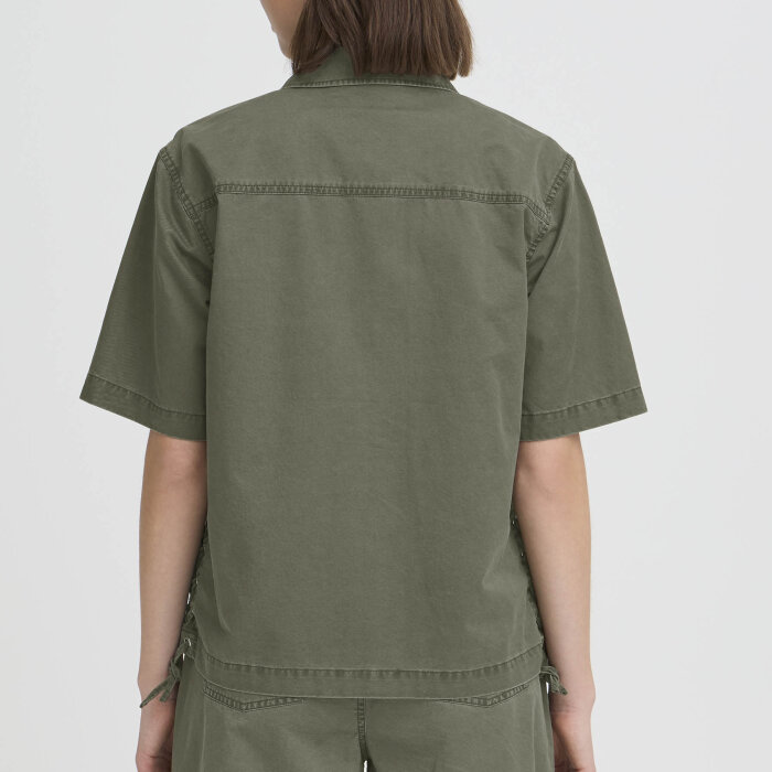 Pulz Jeans ( Dame )  - PULZ - PZCAMMA SHIRT | SKJORTE AGAVE GREEN