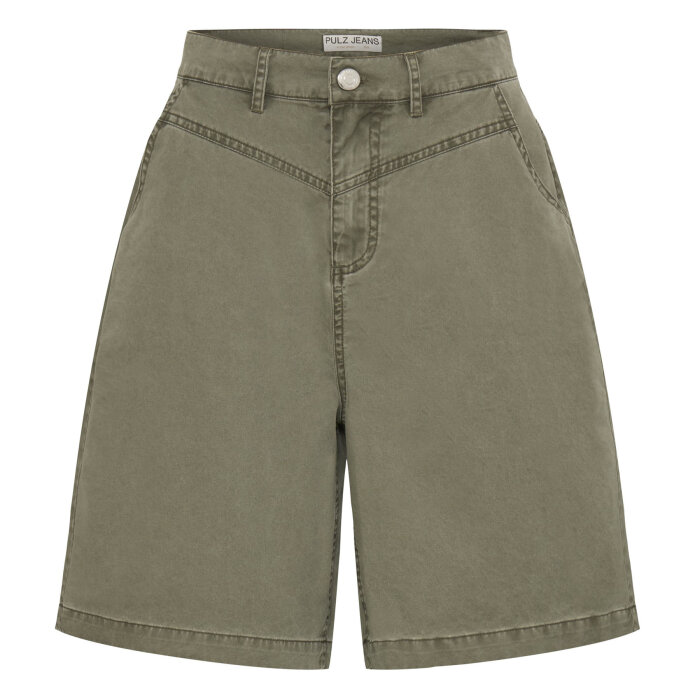 Pulz Jeans ( Dame )  - PULZ - PZCAMMA | SHORTS AGAVE GREEN