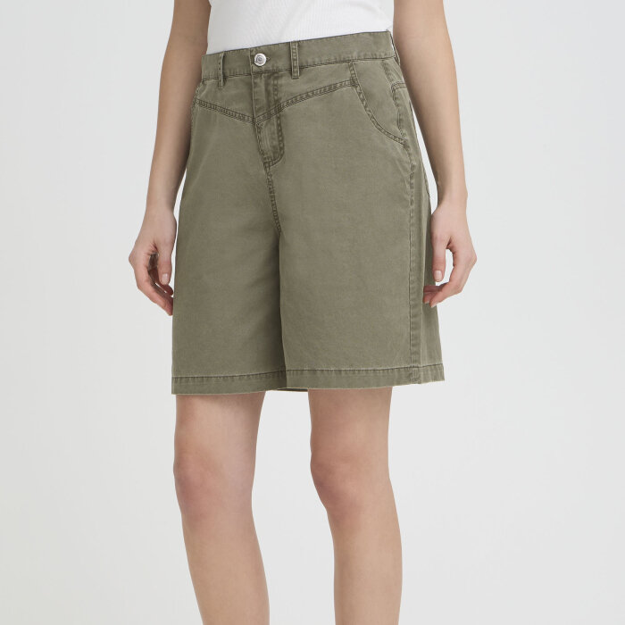 Pulz Jeans ( Dame )  - PULZ - PZCAMMA | SHORTS AGAVE GREEN