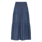 Pulz Jeans ( Dame )  - PULZ - PZJILL SKIRT | NEDERDEL DARK BLUE DENIM