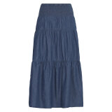 Pulz Jeans ( Dame )  - PULZ - PZJILL SKIRT | NEDERDEL DARK BLUE DENIM