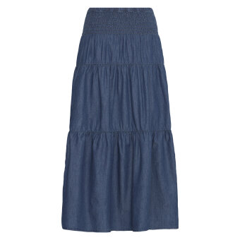 Pulz Jeans ( Dame )  - PULZ - PZJILL SKIRT | NEDERDEL DARK BLUE DENIM