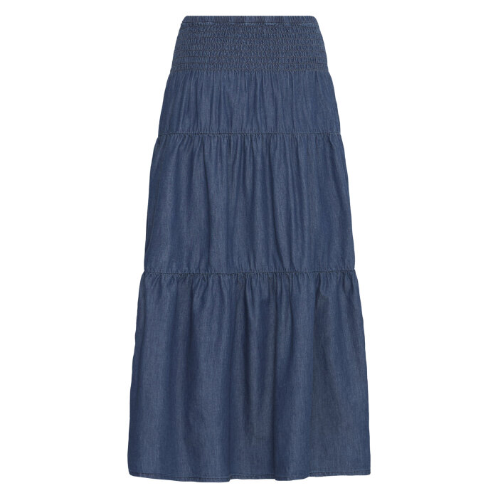Pulz Jeans ( Dame )  - PULZ - PZJILL SKIRT | NEDERDEL DARK BLUE DENIM