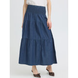 Pulz Jeans ( Dame )  - PULZ - PZJILL SKIRT | NEDERDEL DARK BLUE DENIM