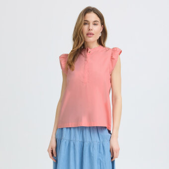 Pulz Jeans ( Dame )  - PULZ - PZCLEO SS BLOUSE | SKJORTE MUREX SHELL