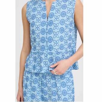 ICHI ( Dame ) - ICHI - IHGIVI SS | BLUSE BLUE FLOWER