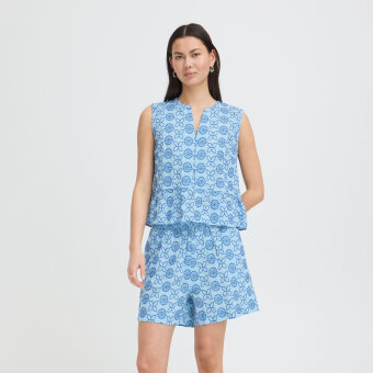 ICHI ( Dame ) - ICHI - IHGIVI SS | BLUSE BLUE FLOWER