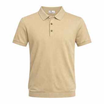 Limited Edition - Due Signori - DS2040 knitted polo | Polo T-shirt Beige