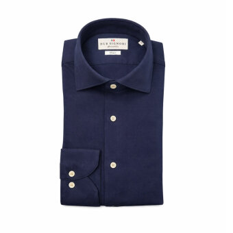 Limited Edition - Due Signori - DS 4112 jersey wash shirt | Skjorte Navy