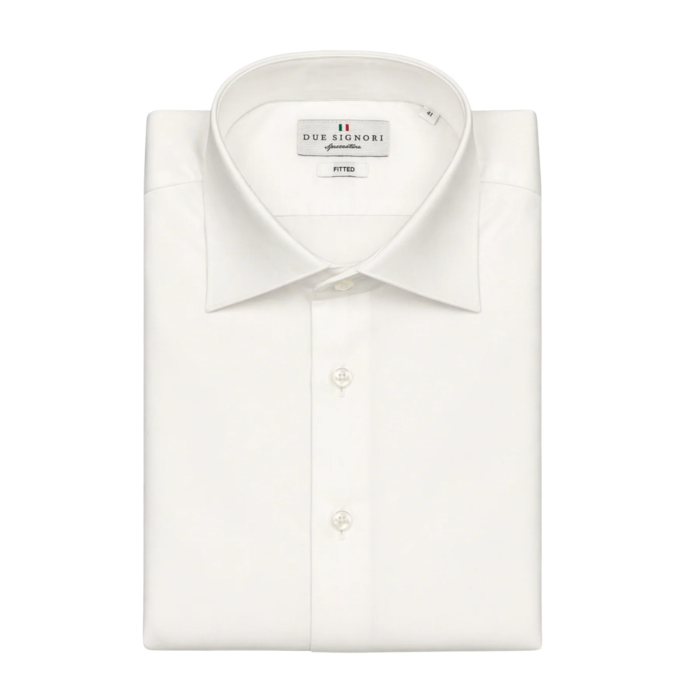 Limited Edition - Due Signore - DS4009 | Fitted Fit Skjorte White 