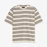 Signal - Signal - Sixten stripe tee | T-shirt Egret Dust