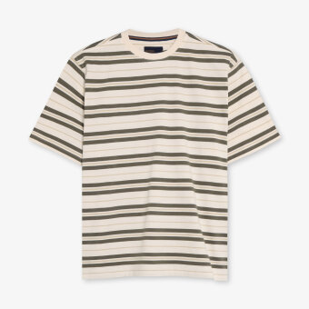 Signal - Signal - Sixten stripe tee | T-shirt Egret Dust