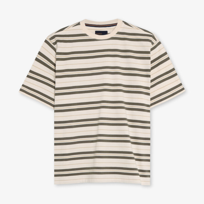 Signal - Signal - Sixten stripe tee | T-shirt Egret Dust