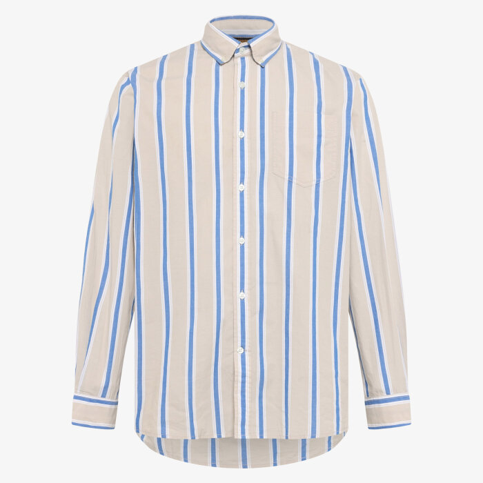Signal - Signal - Gary stripe shirt | Skjorte Warm Beige