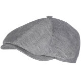 STETSON - Stetson - 6-panel cap linen | Kasket Grey Herringbone