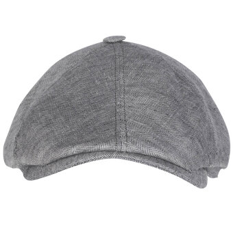 STETSON - Stetson - 6-panel cap linen | Kasket Grey Herringbone