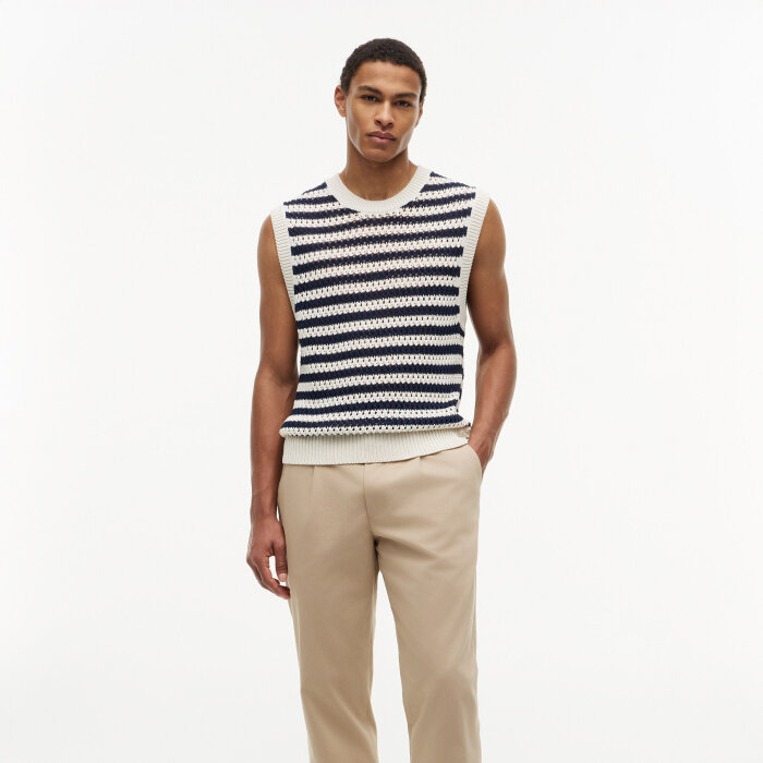 Tommy Hilfiger  - Tommy Hilfiger - Open knit | Vest Ivory Petal