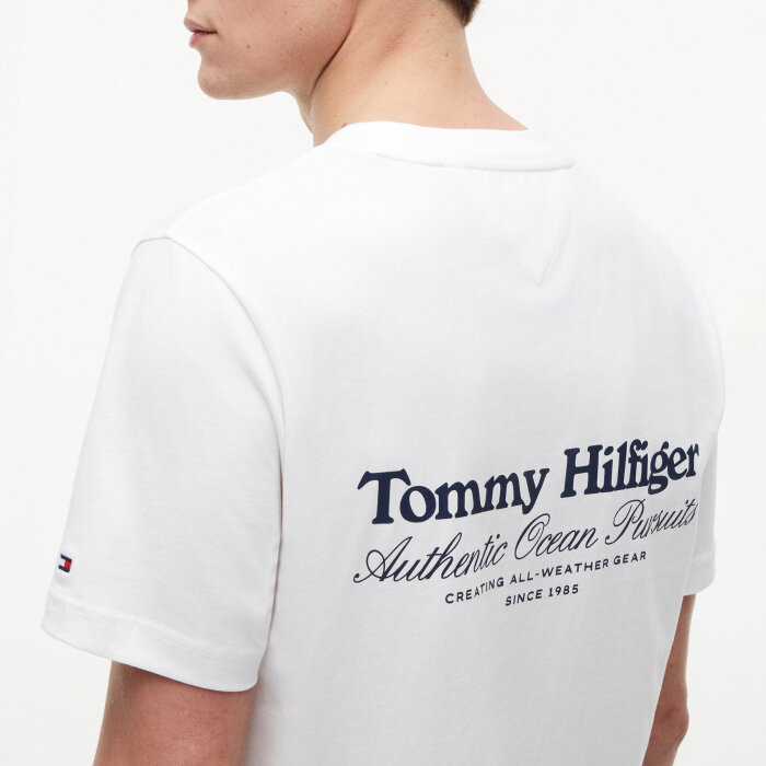 Tommy Hilfiger  - Tommy Hilfiger - Nautical back graphic tee | T-shirt White