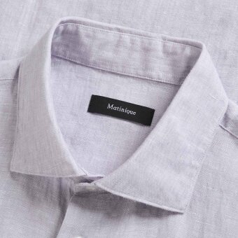 Matinique - Matinique - Marc linen shirt | Hørskjorte Lavender Aura