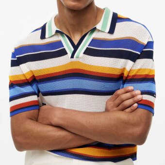 Tommy Hilfiger  - Tommy Hilfiger - Multi stripe polo | Polo T-shirt Regal Blue