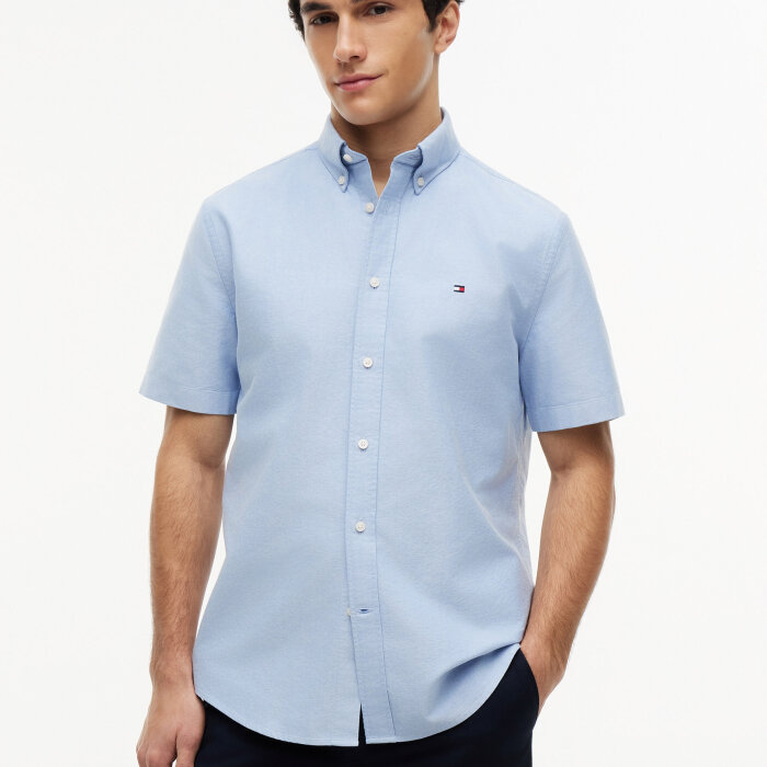 Tommy Hilfiger  - Tommy Hilfiger - Heritage oxford shirt | K/Æ Skjorte Shirt Blue