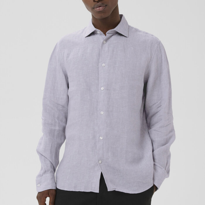 Matinique - Matinique - Marc linen shirt | Hørskjorte Lavender Aura