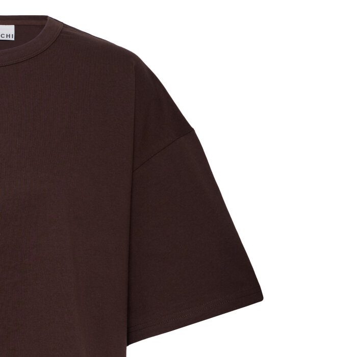 ICHI ( Dame ) - ICHI - IHPLAMER EX LOOSE SS | T-SHIRT CHICORY COFFE