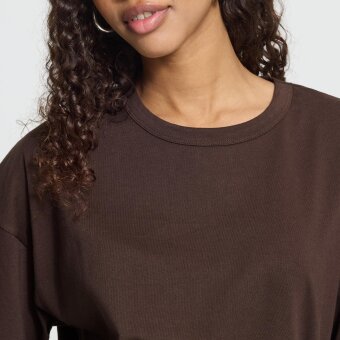 ICHI ( Dame ) - ICHI - IHPLAMER EX LOOSE SS | T-SHIRT CHICORY COFFE
