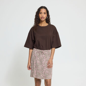 ICHI ( Dame ) - ICHI - IHPLAMER EX LOOSE SS | T-SHIRT CHICORY COFFE