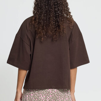 ICHI ( Dame ) - ICHI - IHPLAMER EX LOOSE SS | T-SHIRT CHICORY COFFE