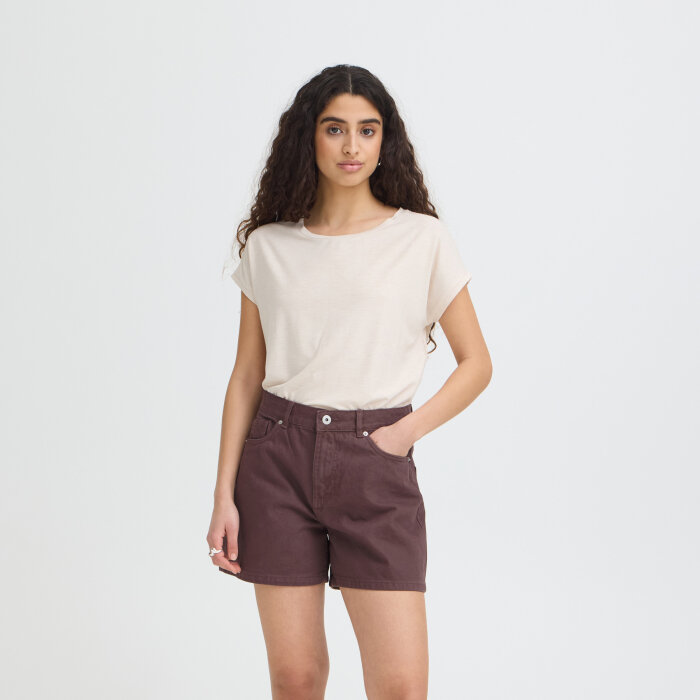ICHI ( Dame ) - ICHI - IHAVNEY SHO | SHORTS CICORY COFFEE MELANGE