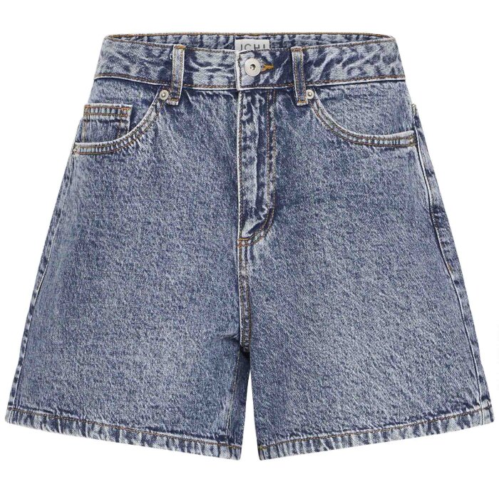 Ichi - Ihavney Sho - Shorts Medium Blue Stone Washed til herrer - str. 34